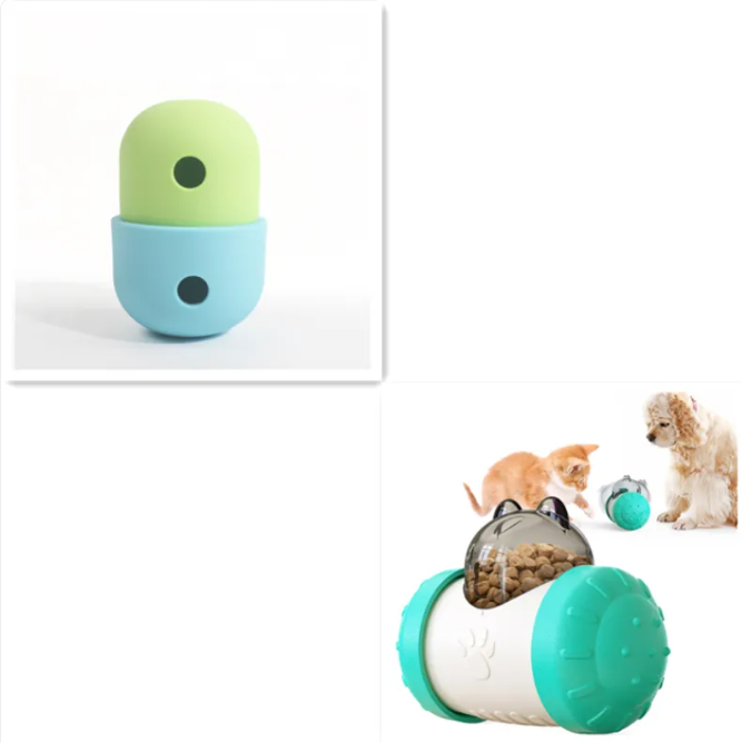 New 2 In 1 Pet Toys Products Leakage Toy Ball Silicone Pet Supplies