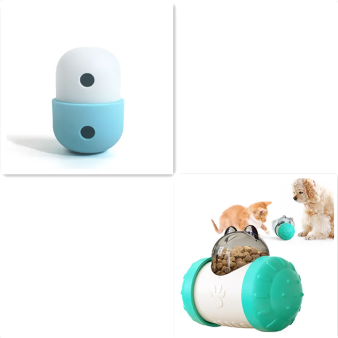 New 2 In 1 Pet Toys Products Leakage Toy Ball Silicone Pet Supplies
